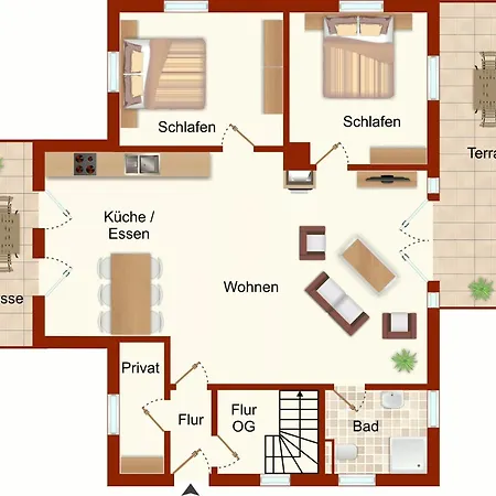 Σπίτι διακοπών Koenigshoern Eg, Helle Mit 2 Terrassen, Eigenem Eingezaeuntem Garten Und Naehe Zum Hunde Herzlich Willkommen