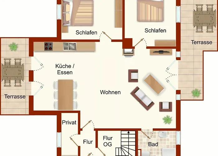 Feriehus Koenigshoern Eg, Helle Mit 2 Terrassen, Eigenem Eingezaeuntem Garten Und Naehe Zum Hunde Herzlich Willkommen